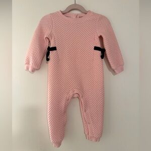 Habitual Quilted Jumpsuit with Velvet Bows